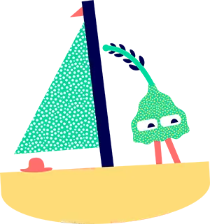 KidCat sur un bateau